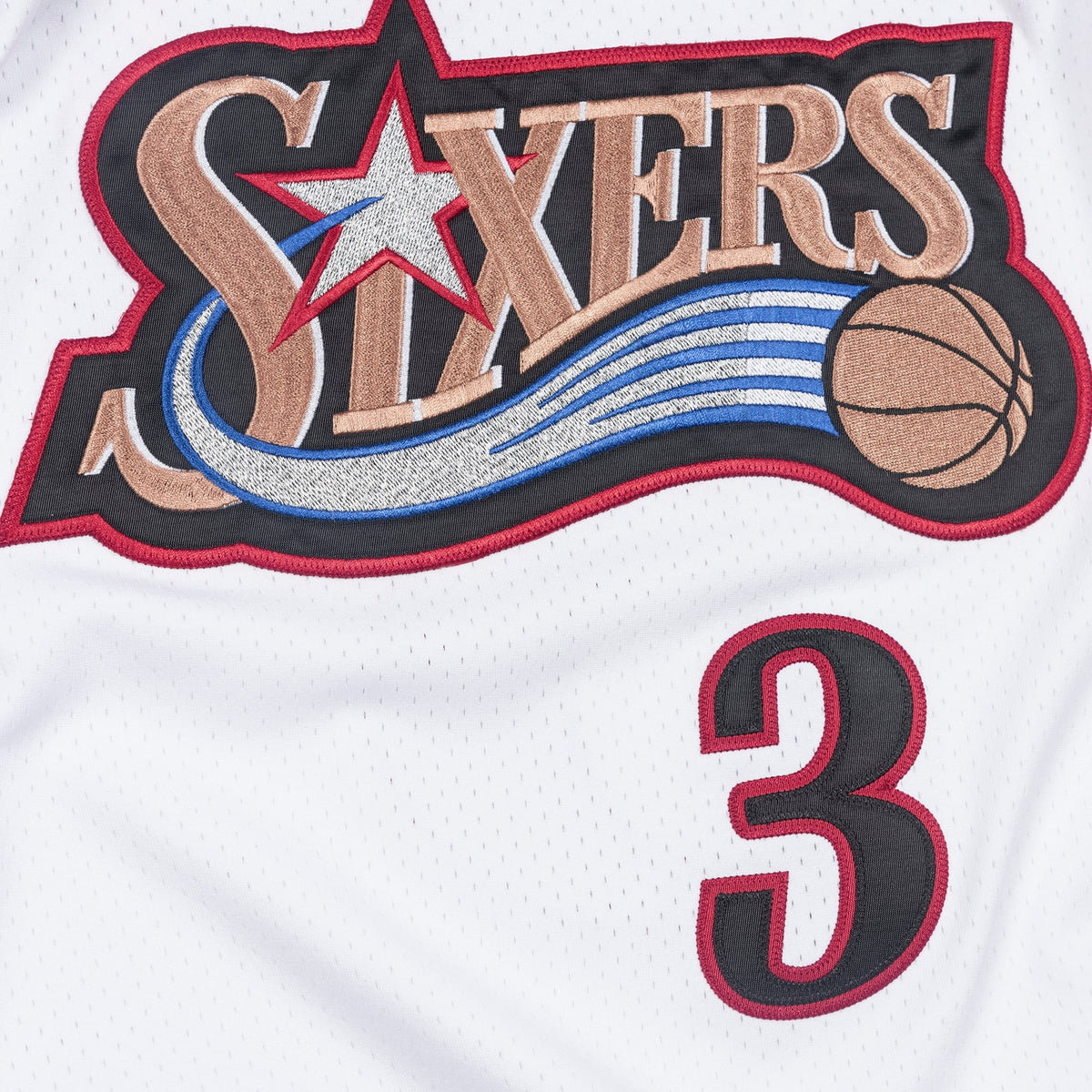 Allen Iverson Philadelphia 76ers 1997 Authentic White Jersey
