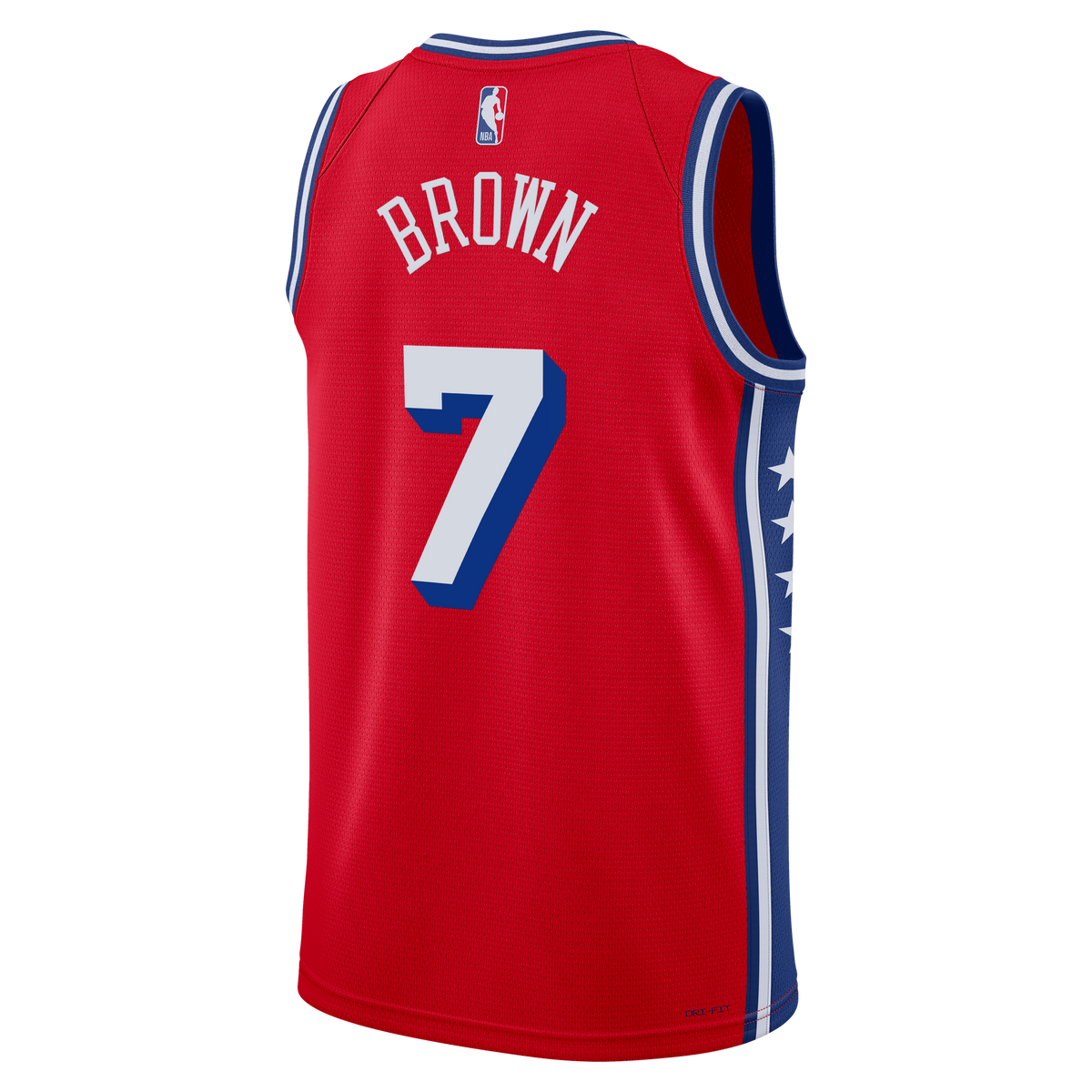 Jaylen Brown 76ers hiladelphia Statement Edition Swingman Red Jersey