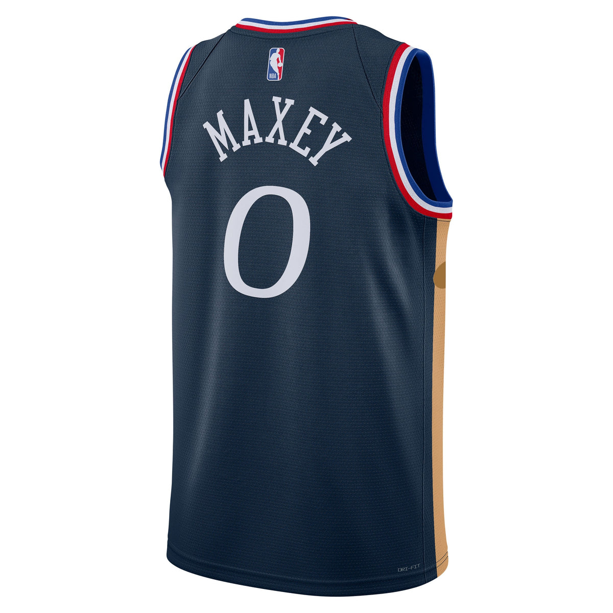 Tyrese Maxey Philadelphia 76ers 2025/26 City Edition Swingman Navy Jersey