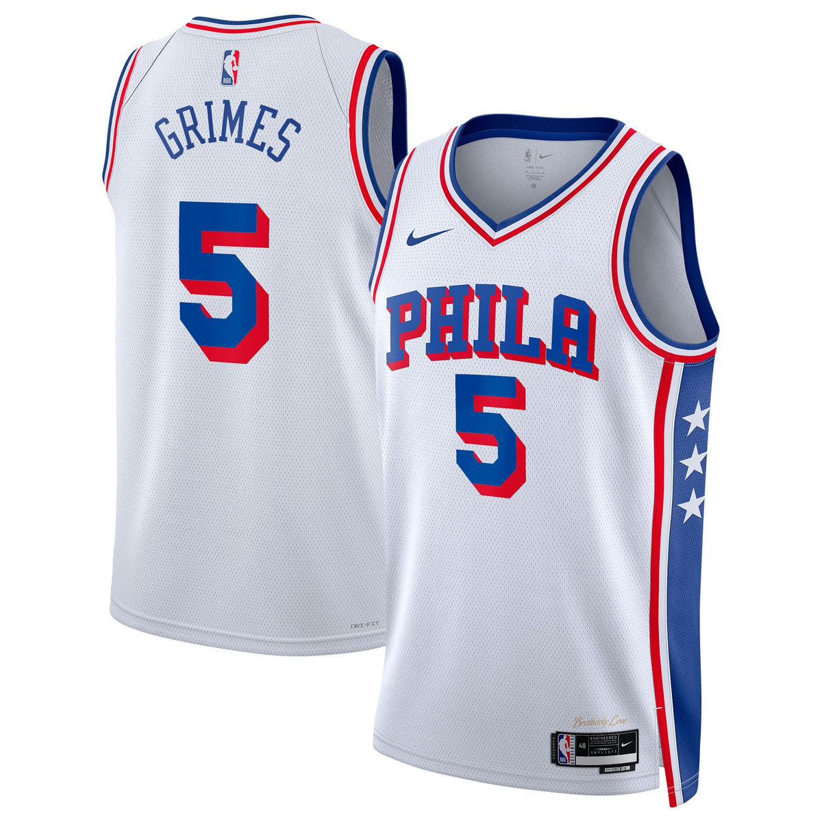 Quentin Grimes Philadelphia 76ers Association Edition Swingman White Jersey