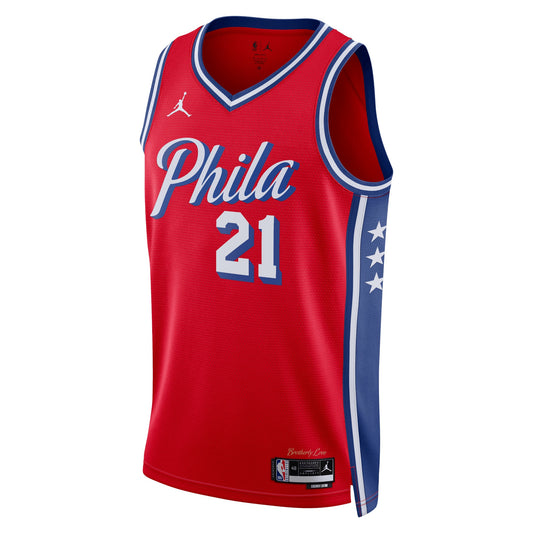 Joel Embiid Philadelphia 76ers Statement Edition Swingman Red Jersey