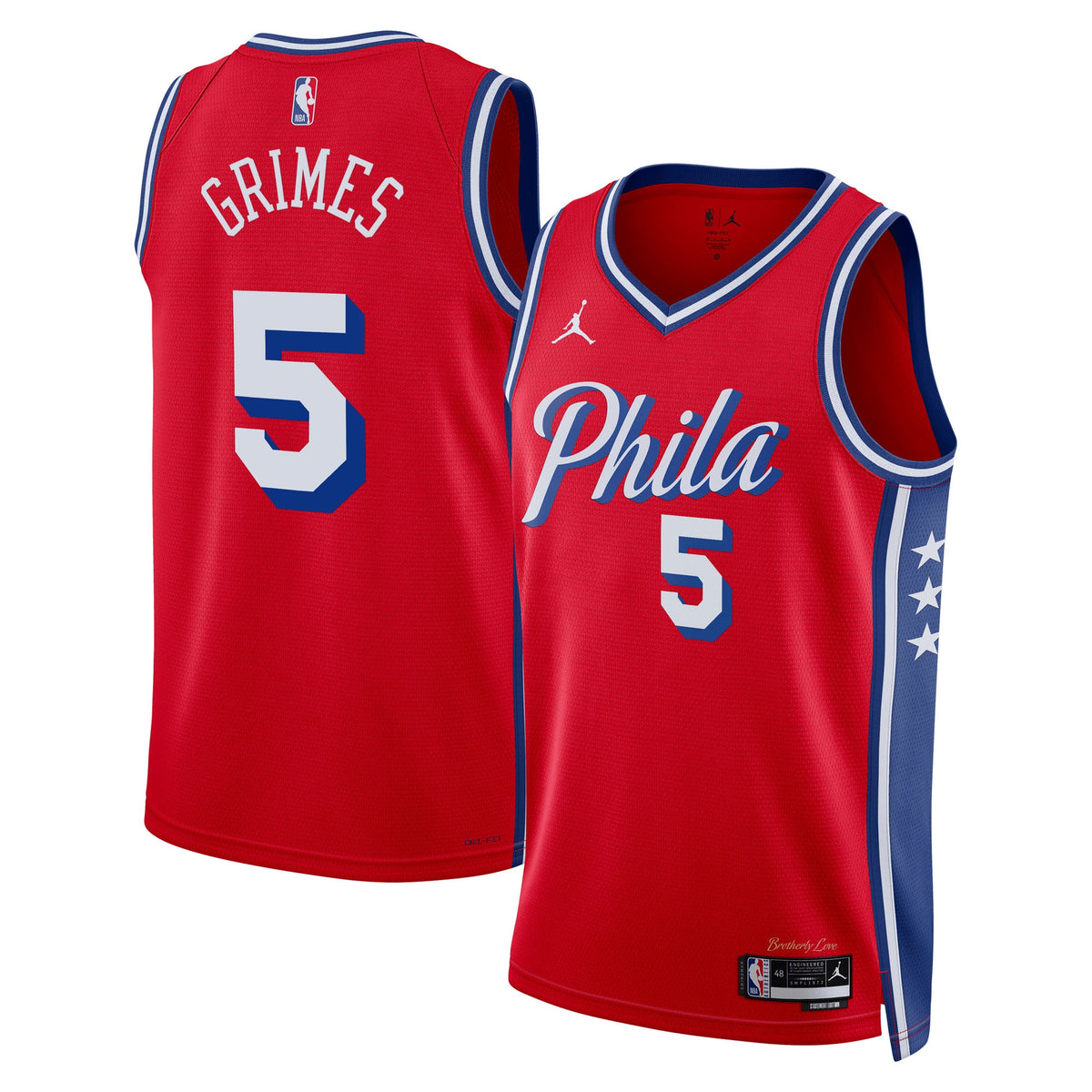 Quentin Grimes Philadelphia 76ers Statement Edition Swingman Red Jersey