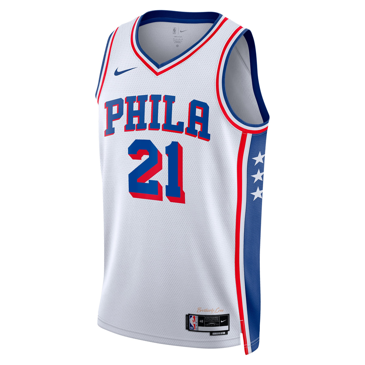 Joel Embiid Philadelphia 76ers Association Edition Swingman White Jersey