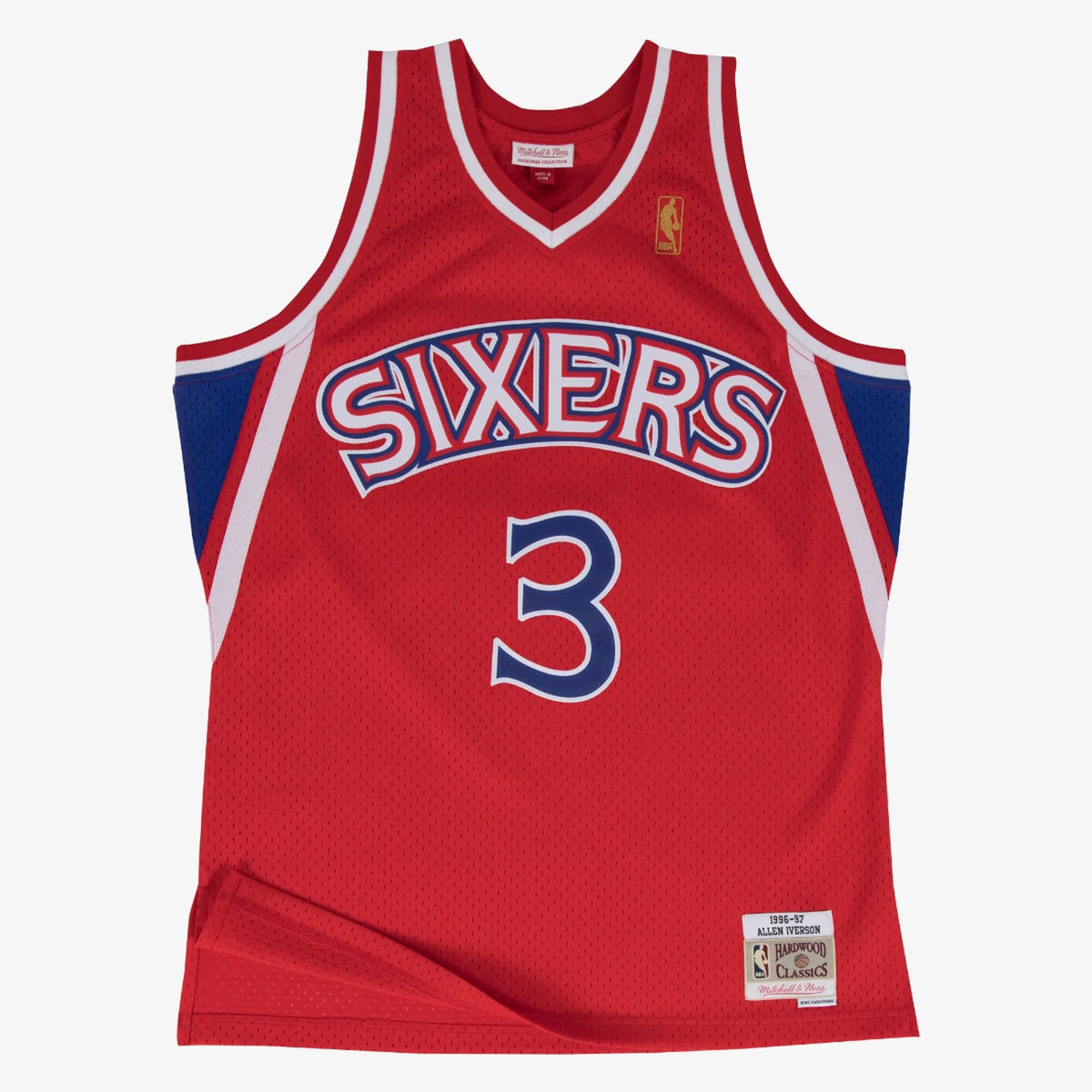 Allen Iverson Philadelphia 76ers Swingman Road 1996-97 Jersey