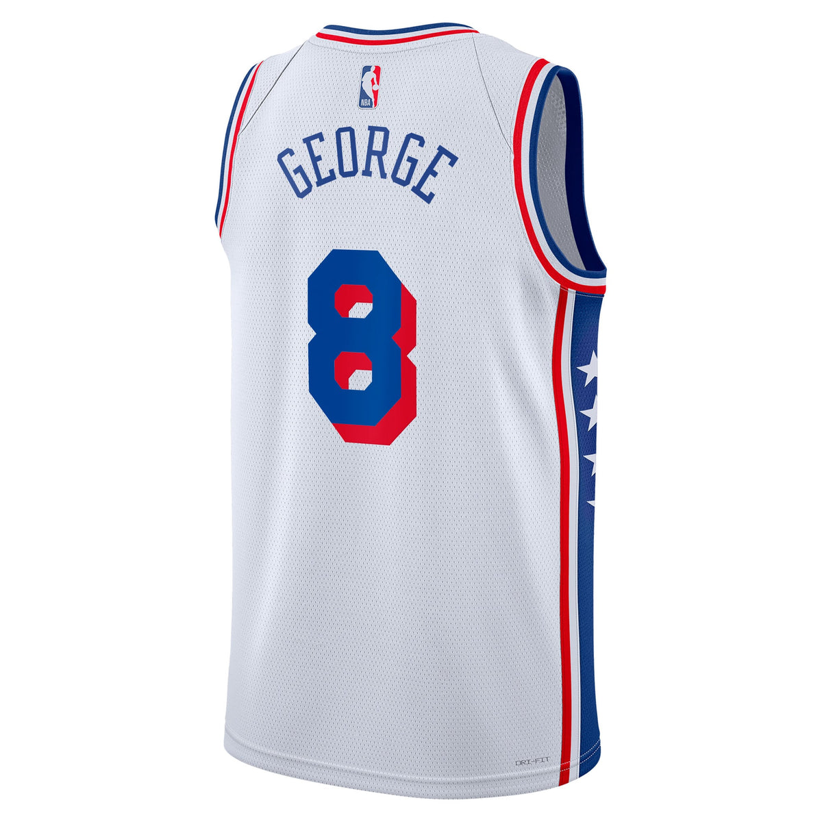 Paul George Philadelphia 76ers Association Edition Swingman White Jersey