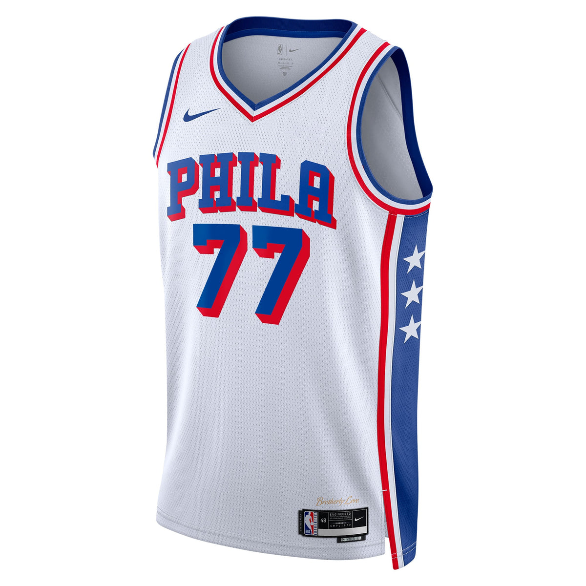 VJ Edgecombe Philadelphia 76ers Association Edition Swingman White Jersey