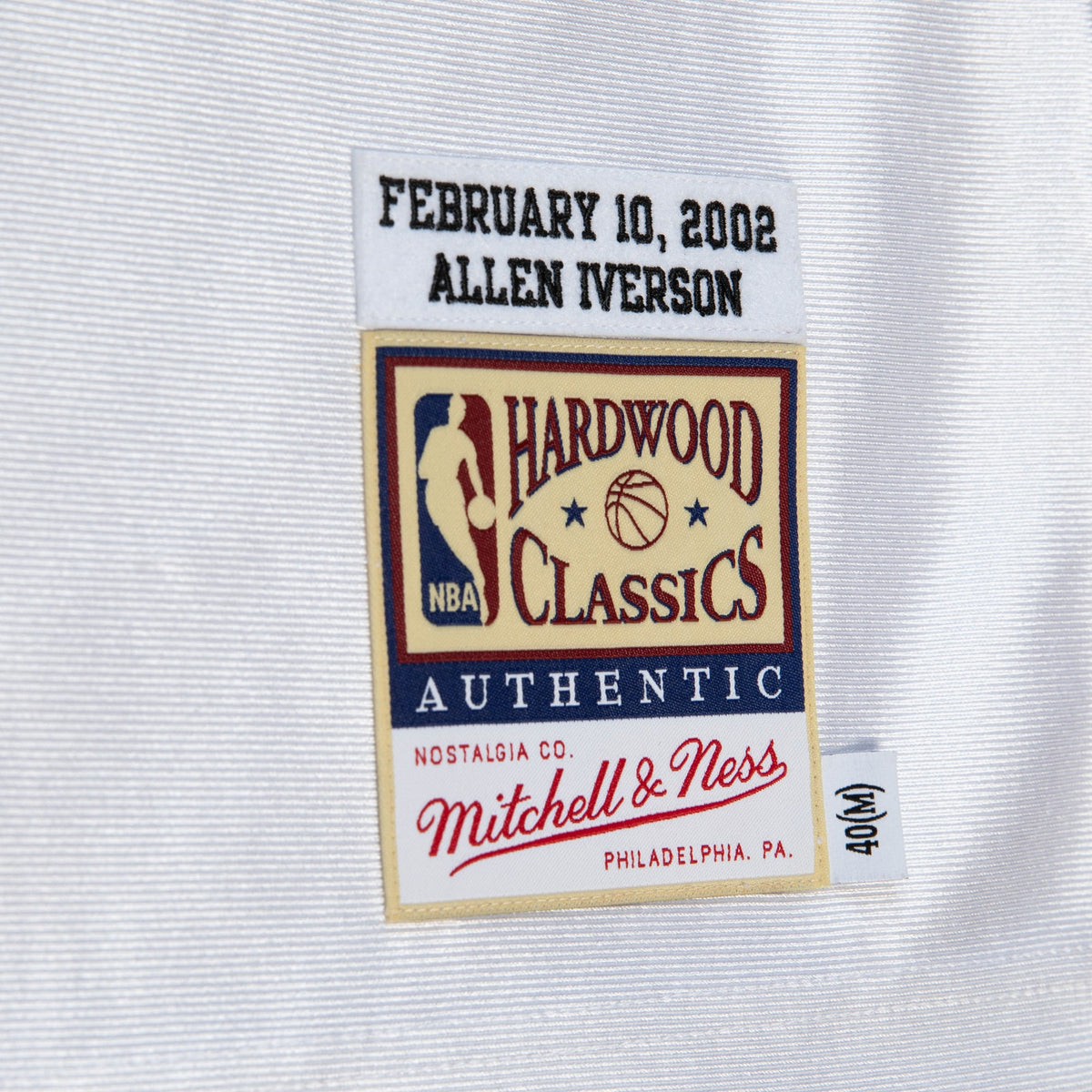 Allen Iverson Philadelphia 76ers 2002 All-Star East Authentic White Jersey