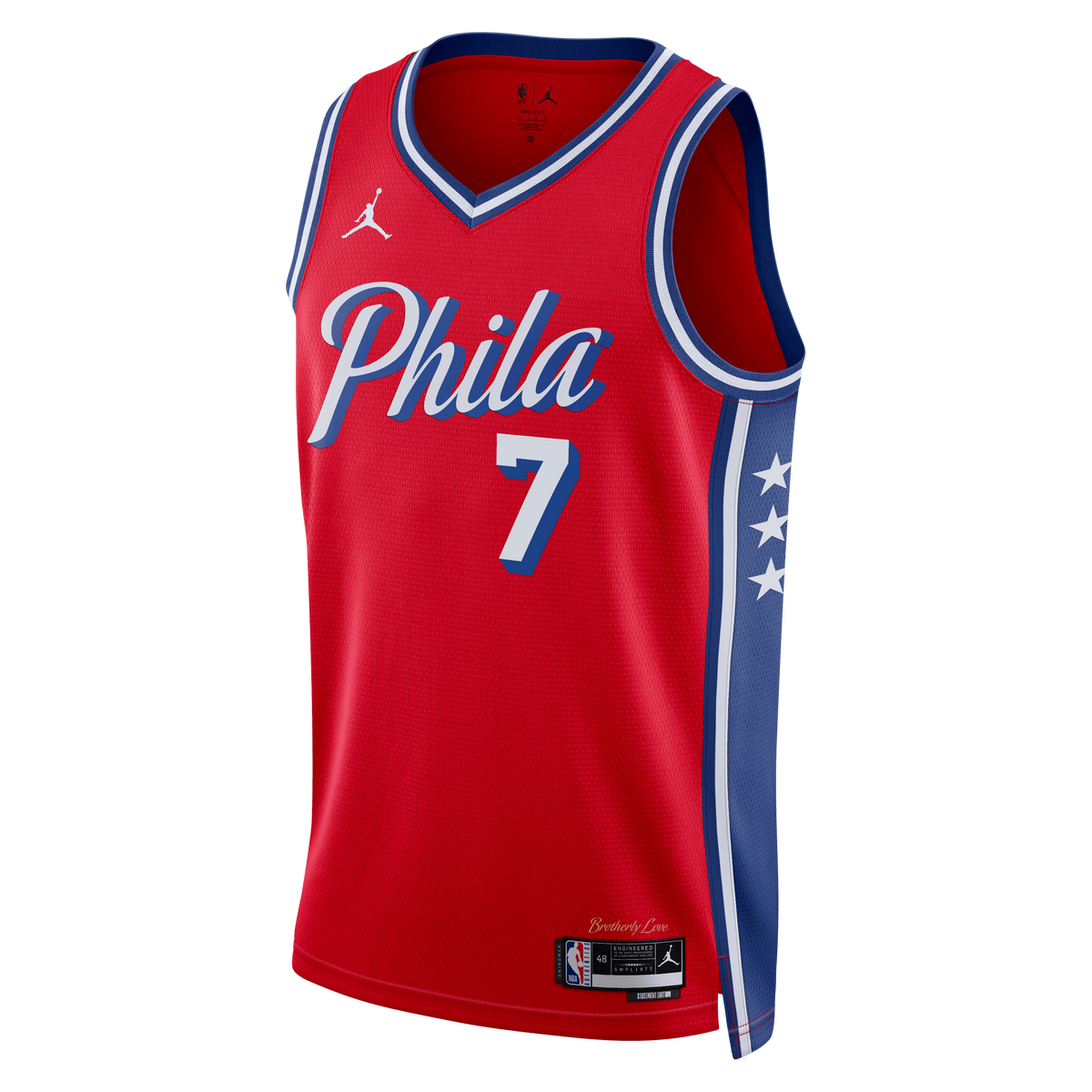 Jaylen Brown 76ers hiladelphia Statement Edition Swingman Red Jersey