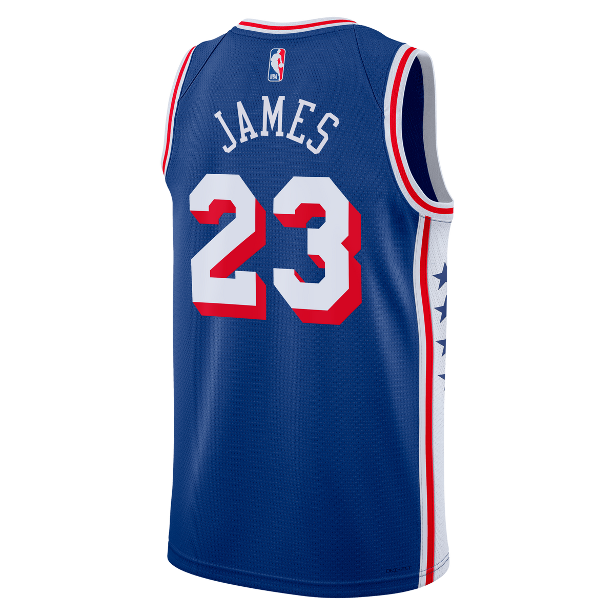 LeBron James Philadelphia 76ers Icon Edition Swingman Royal Jersey