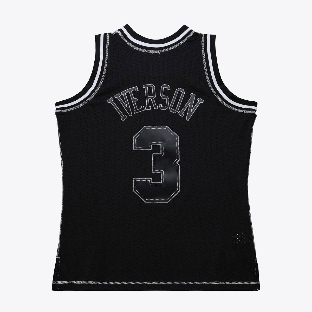 Allen Iverson Philadelphia 76ers 1996 Contrast 2K Swingman Black Jersey