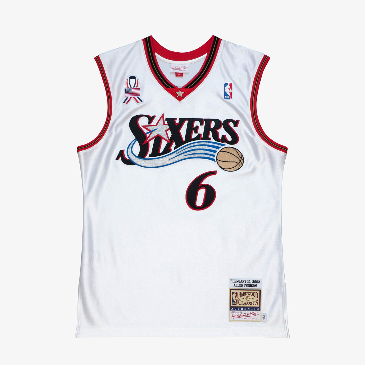 Allen Iverson Philadelphia 76ers 2002 All-Star East Authentic White Jersey