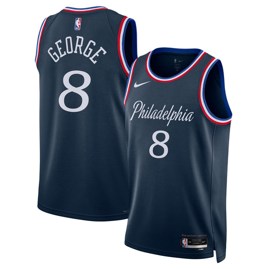 Paul George Philadelphia 76ers 2025/26 City Edition Swingman Navy Jersey