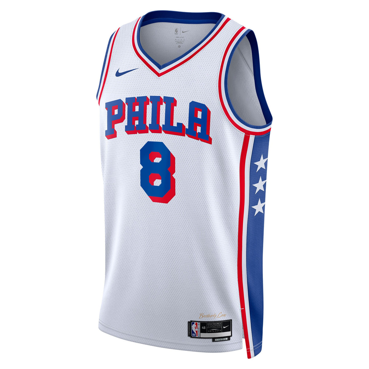 Paul George Philadelphia 76ers Association Edition Swingman White Jersey