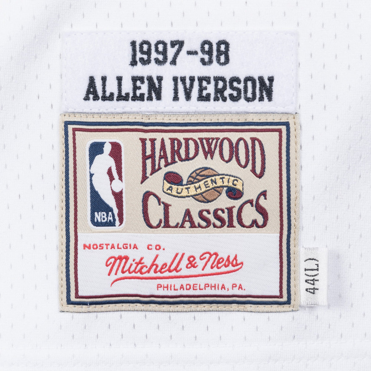 Allen Iverson Philadelphia 76ers 1997 Authentic White Jersey
