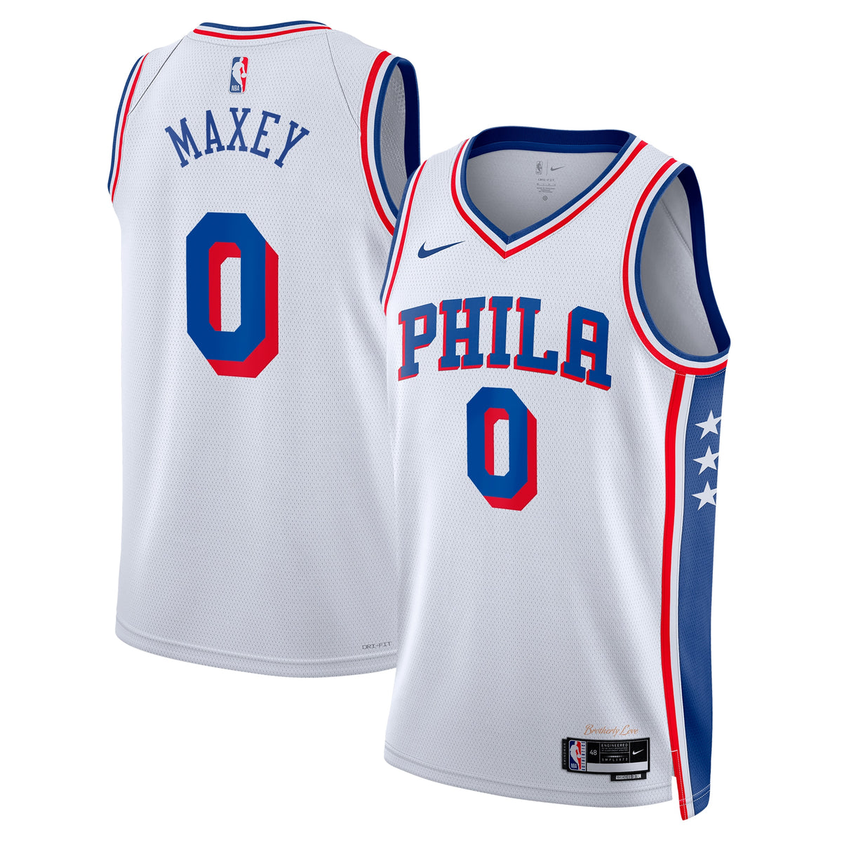 Tyrese Maxey Philadelphia 76ers Association Edition Swingman White Jersey